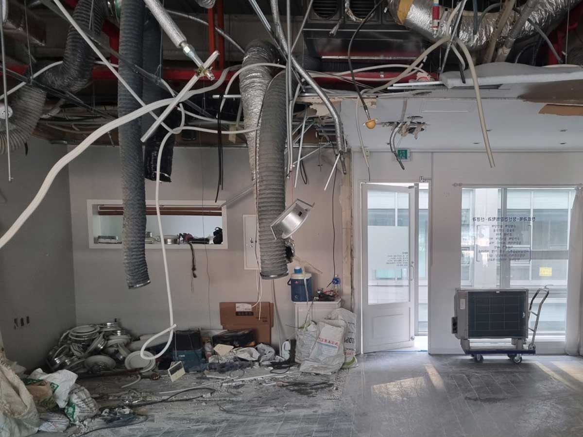 원상복구 시공 현장